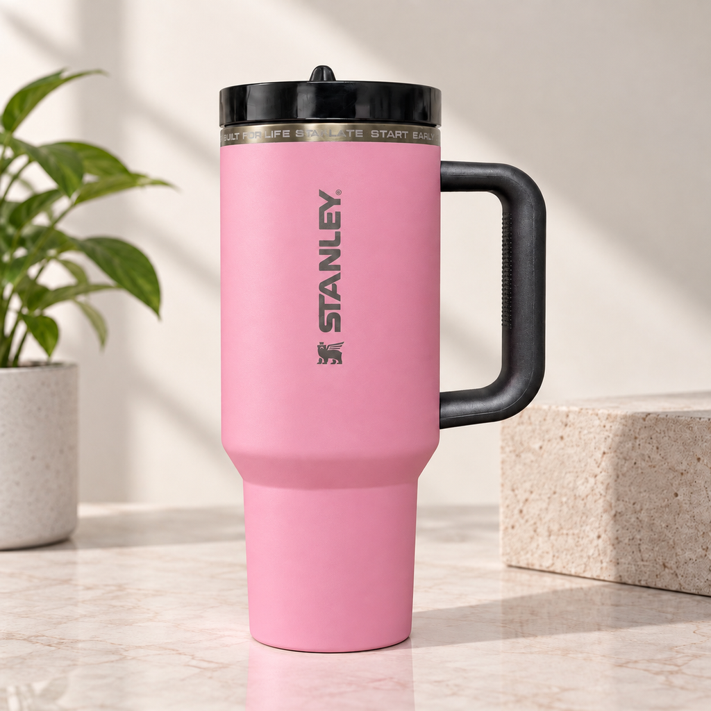 Premium Quencher Messi Edition H2.0 Style Tumbler – 40 OZ | Pink