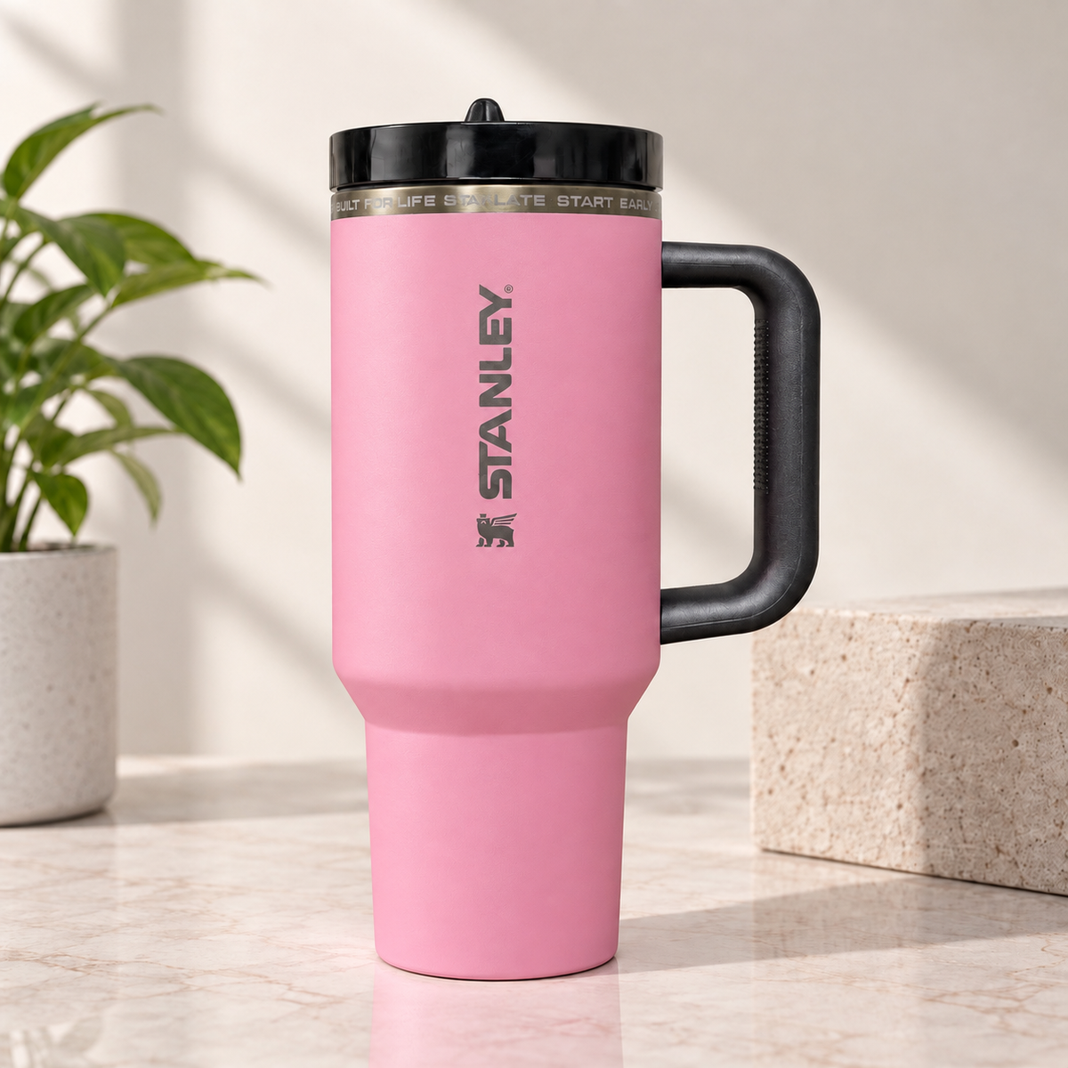 Premium Quencher Messi Edition H2.0 Style Tumbler – 40 OZ | Pink