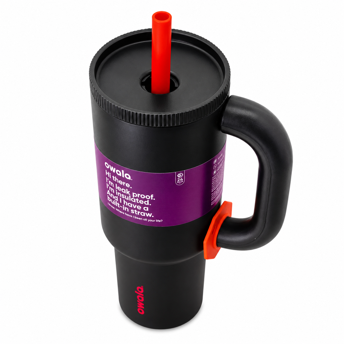 Owala Style 1250ml Insulated Tumbler with Built-In Straw & Handle