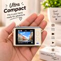 Mini Keychain Camera – HD Digital Camera with 16X Zoom (white)