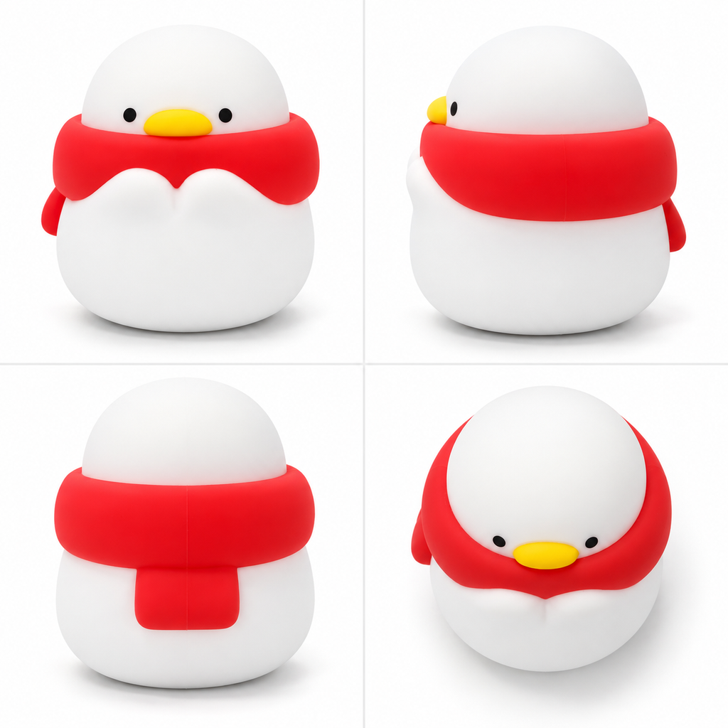 3D Penguin Touch Night Lamp | 3-Level Brightness Control