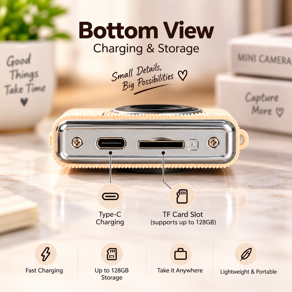 Mini Keychain Camera – HD Digital Camera with 16X Zoom