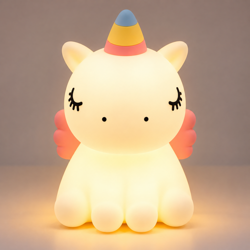 3D Unicorn Touch Night Lamp | 3-Level Brightness Control